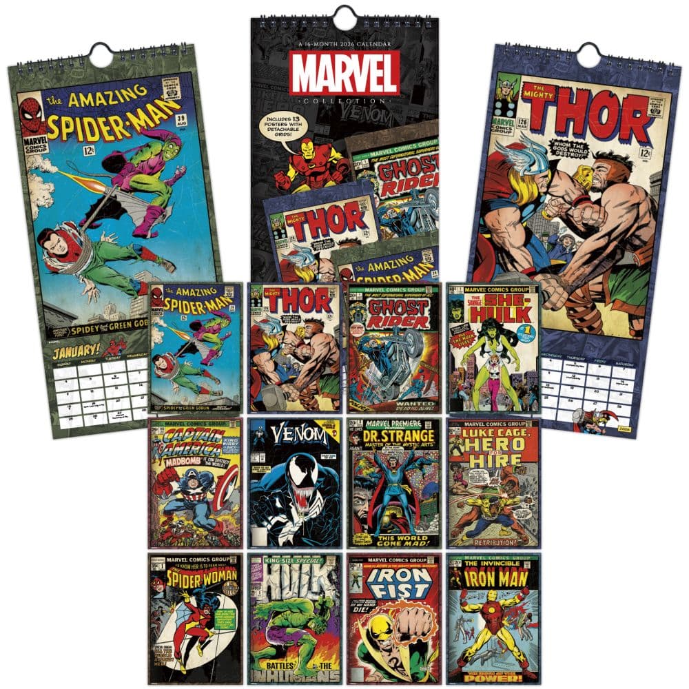 Marvel Comics 2026 Slim Poster 2026 Wall Calendar  Seventh Alternate Image
