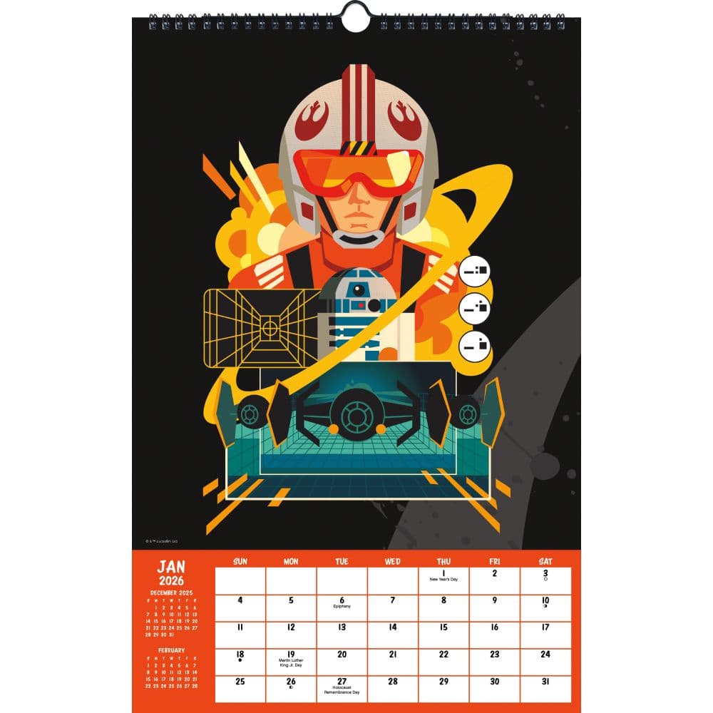 Star Wars Poster 2026 Wall Calendar Second Alternate Image