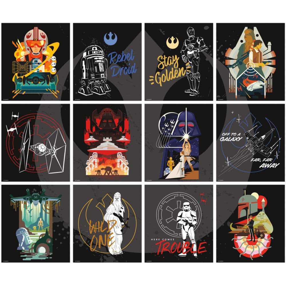 Star Wars Poster 2026 Wall Calendar Sixth Alternate Image