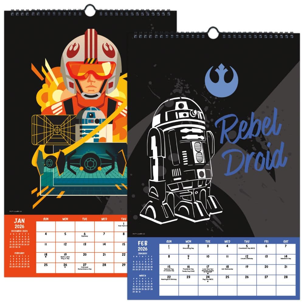 Star Wars Poster 2026 Wall Calendar Eighth Alternate Image