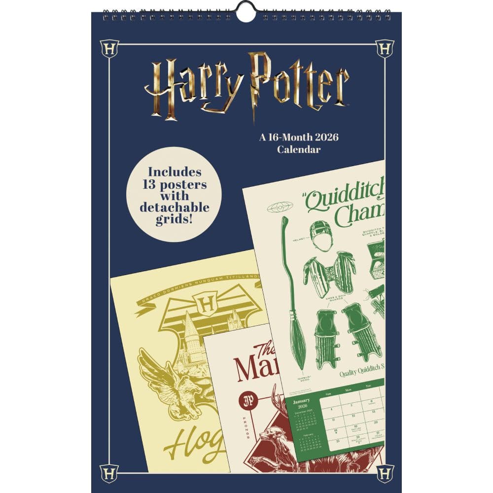 Harry Potter Poster 2026 Wall Calendar Main Product Image