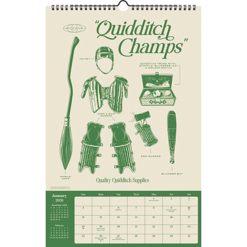 Harry Potter Poster 2026 Wall Calendar Second Alternate Image