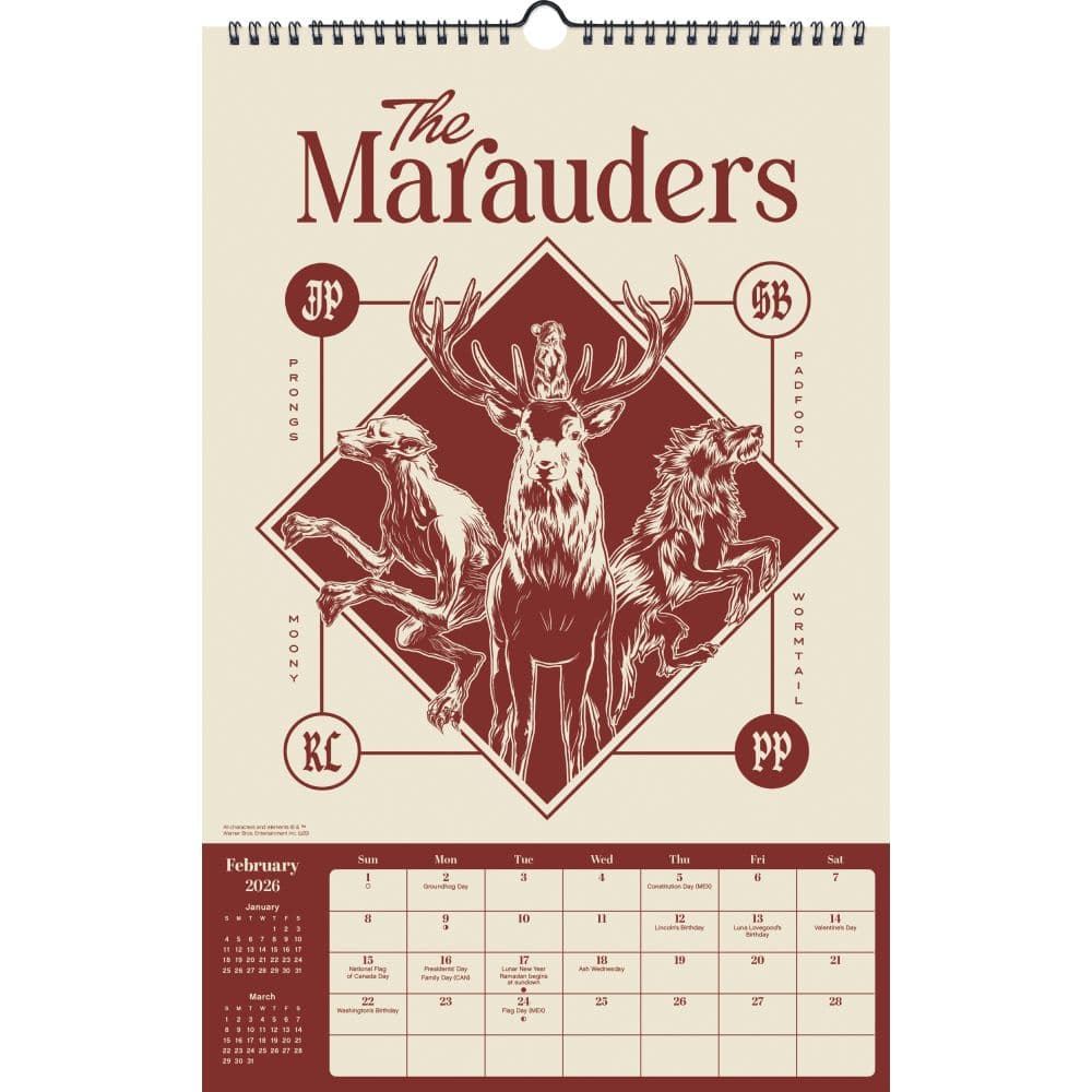 Harry Potter Poster 2026 Wall Calendar Third Alternate Image