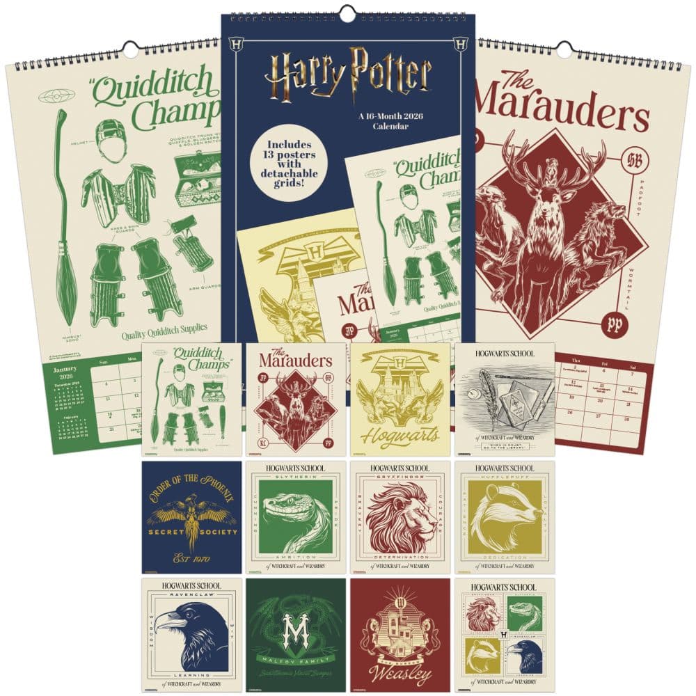 Harry Potter Poster 2026 Wall Calendar Seventh Alternate Image