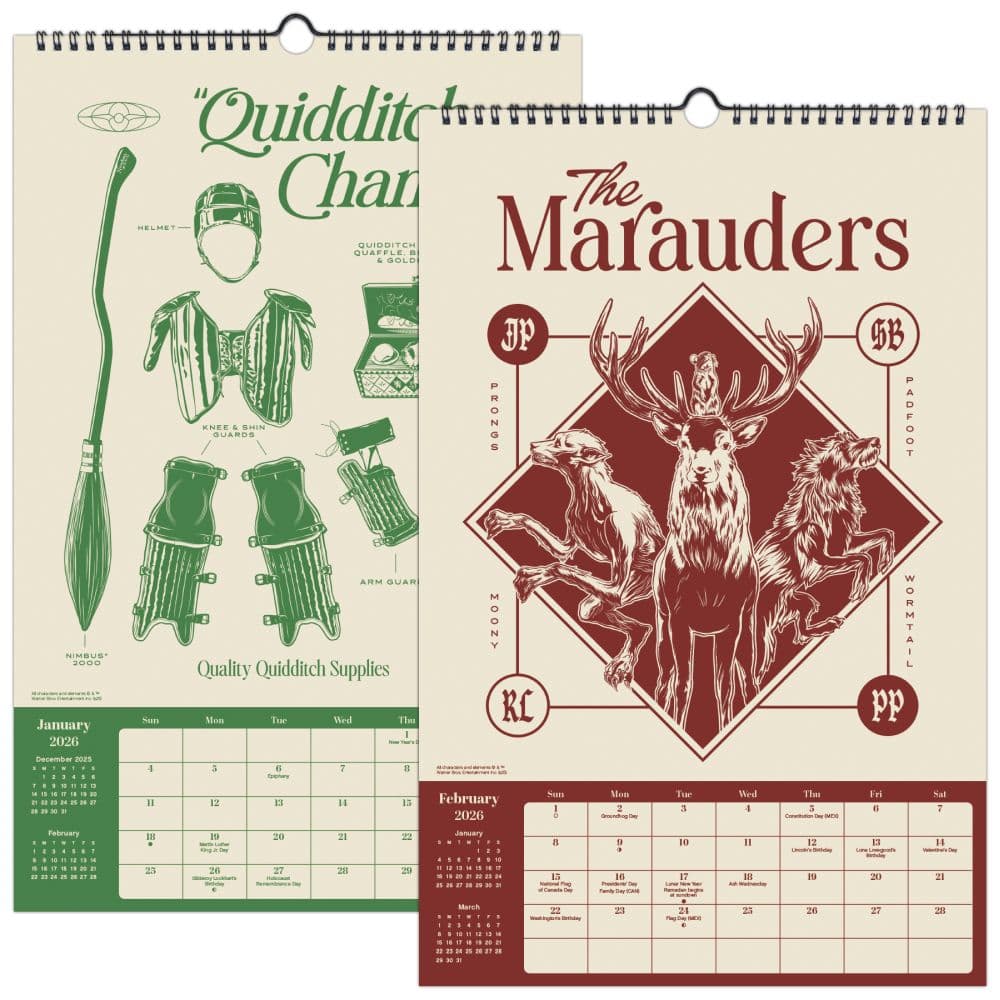 Harry Potter Poster 2026 Wall Calendar Eighth Alternate Image