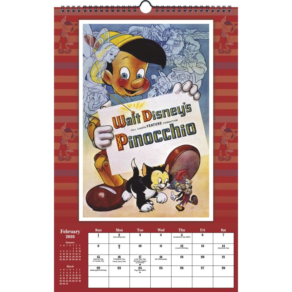 Disney Classic Poster 2026 Wall Calendar Third Alternate Image