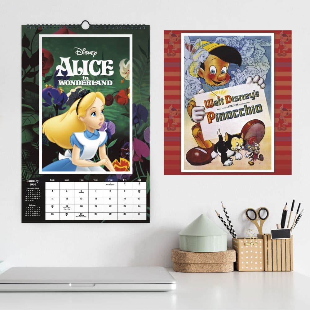 Disney Classic Poster 2026 Wall Calendar Fourth Alternate Image
