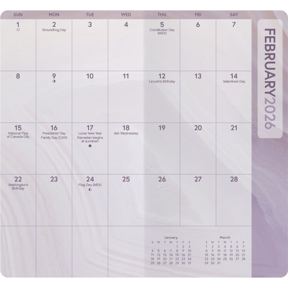 Marble Pocket 2026 Planner Third Alternate Image