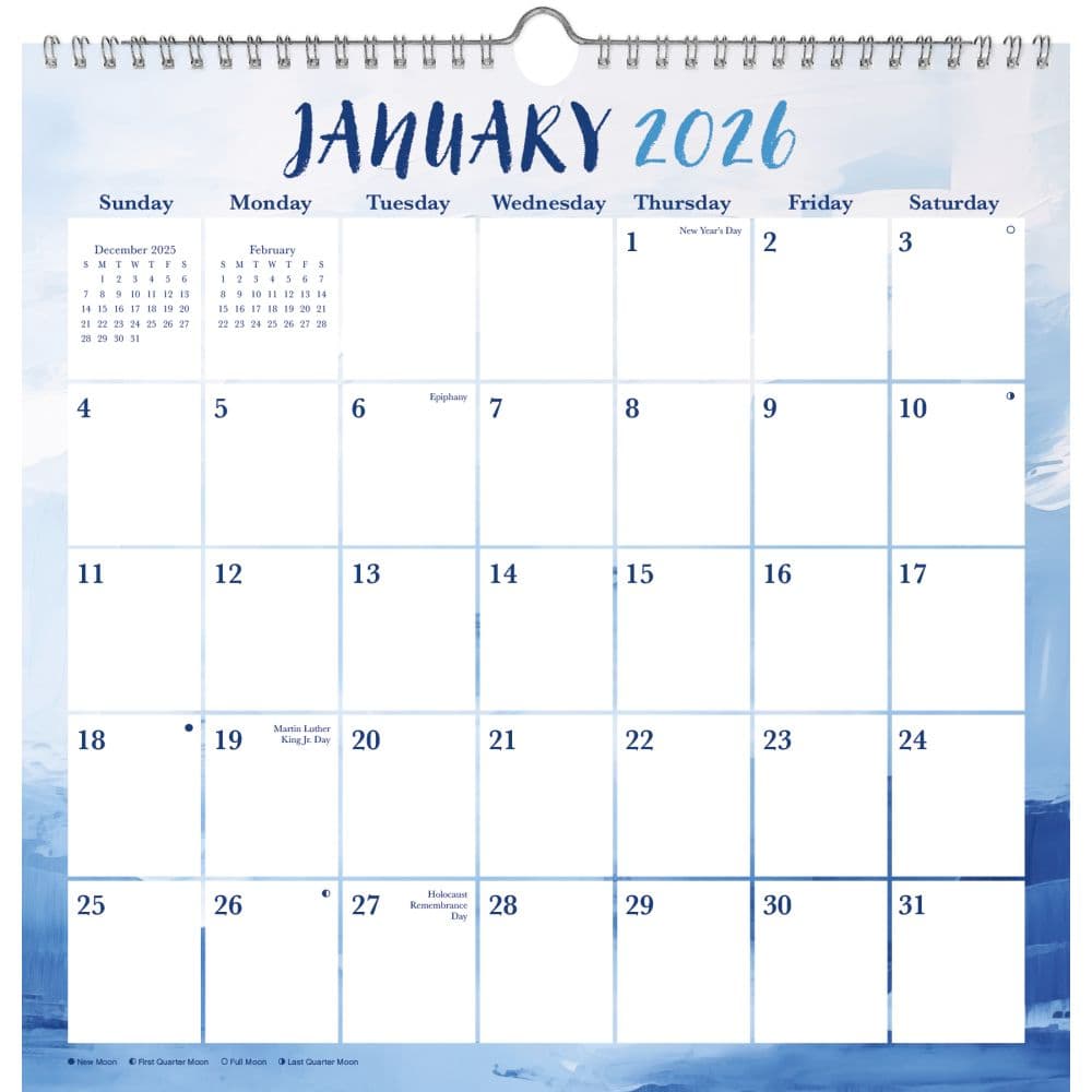 Marble Spiral 2026 Wall Calendar First Alternate Image