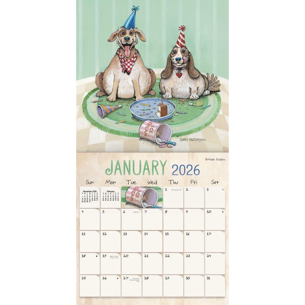 Patterson Dogs 2026 Wall Calendar Second Alternate Image