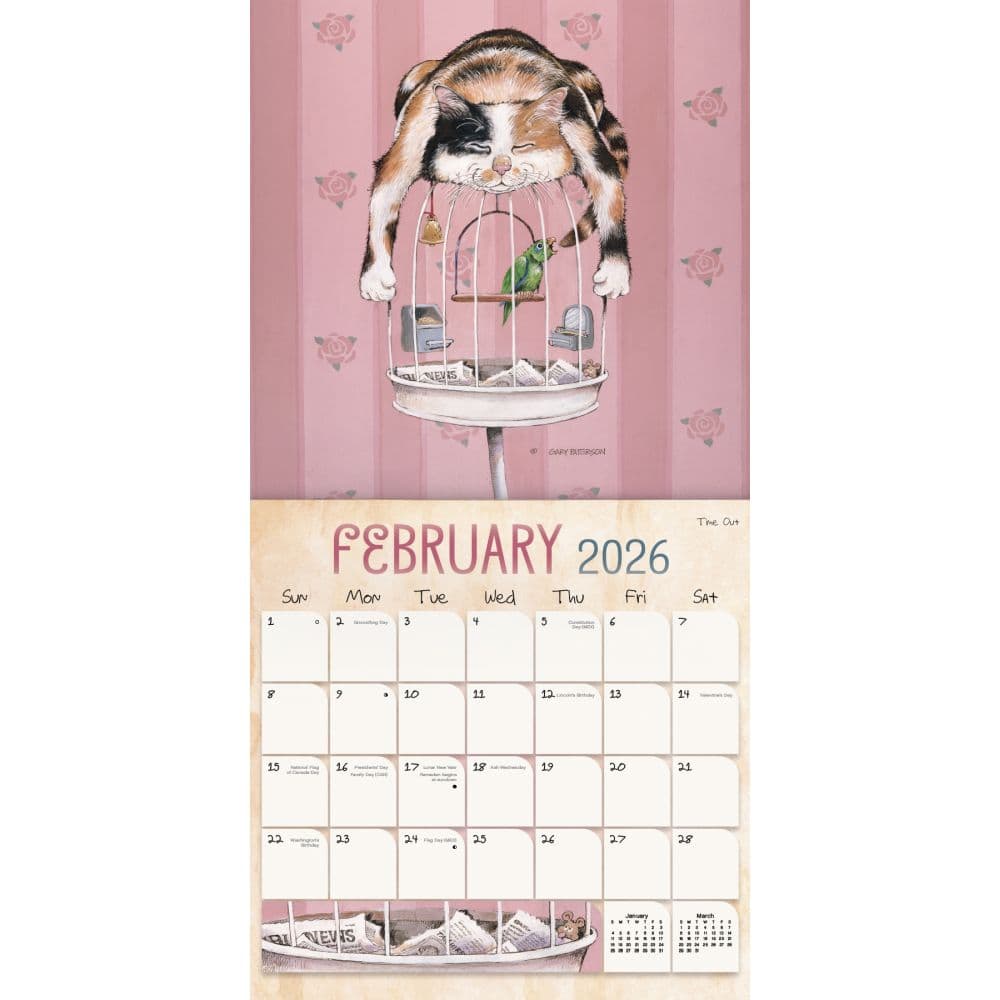 Patterson Cats 2026 Wall Calendar Third Alternate Image
