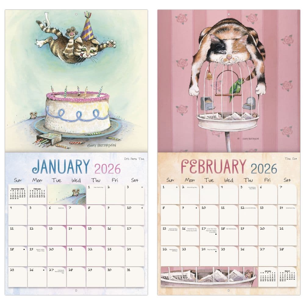 Patterson Cats 2026 Wall Calendar Fifth Alternate Image