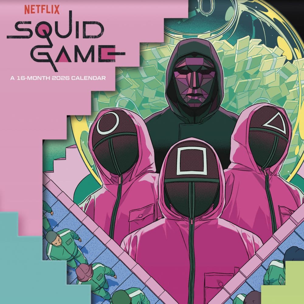Squid Game 2026 Wall Calendar Main Product Image