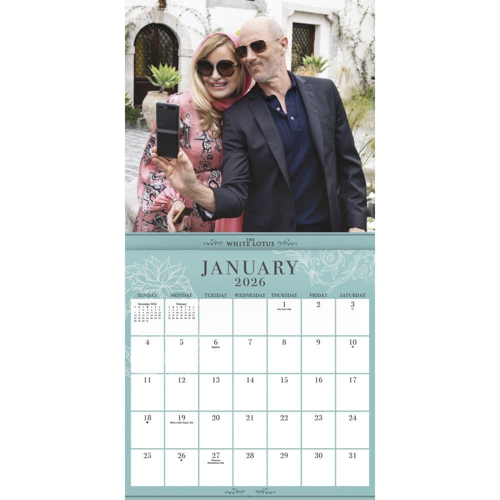 White Lotus 2026 Wall Calendar Second Alternate Image