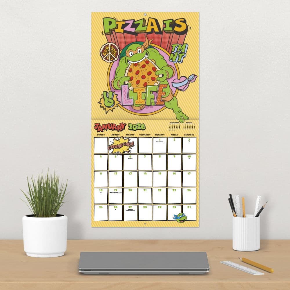 Teenage Mutant Ninja Turtles Mayhem 2026 Wall Calendar Fourth Alternate Image