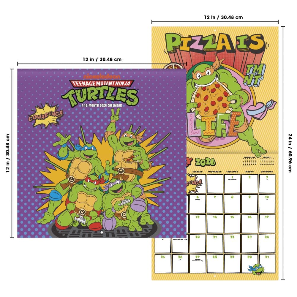 Teenage Mutant Ninja Turtles Mayhem 2026 Wall Calendar Sixth Alternate Image