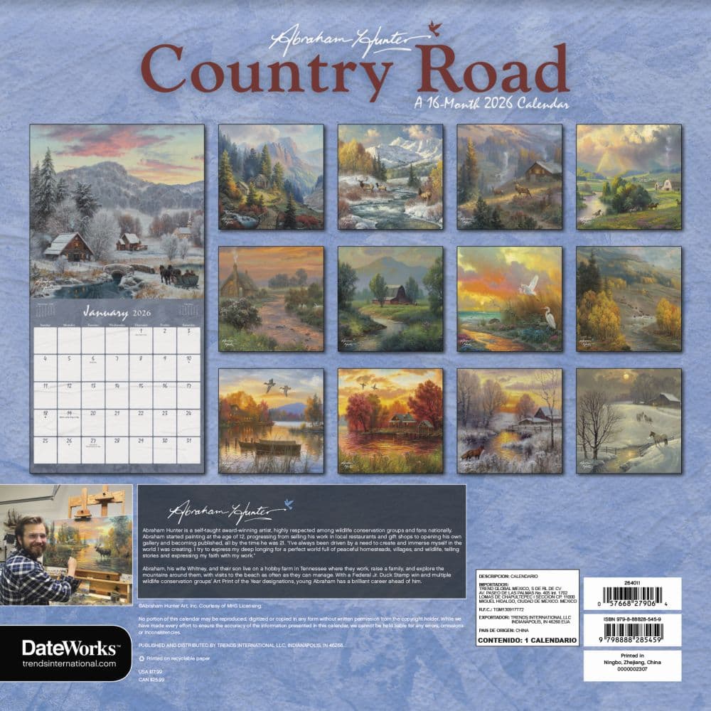 Country Road Hunter 2026 Wall Calendar First Alternate Image