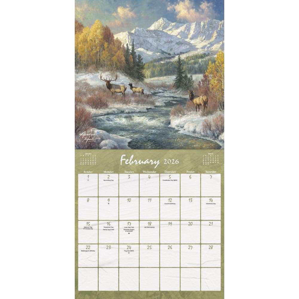 Country Road Hunter 2026 Wall Calendar Third Alternate Image