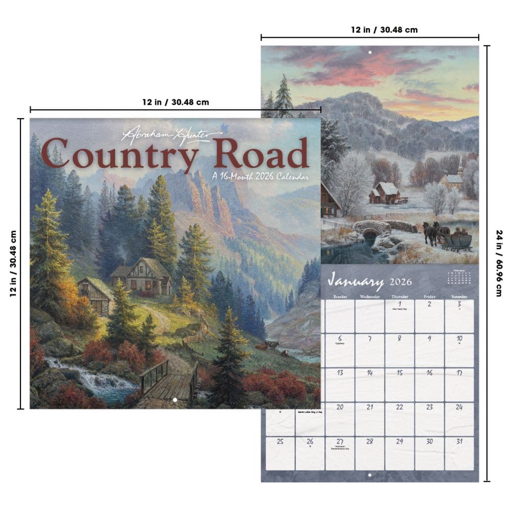 Country Road Hunter 2026 Wall Calendar Sixth Alternate Image