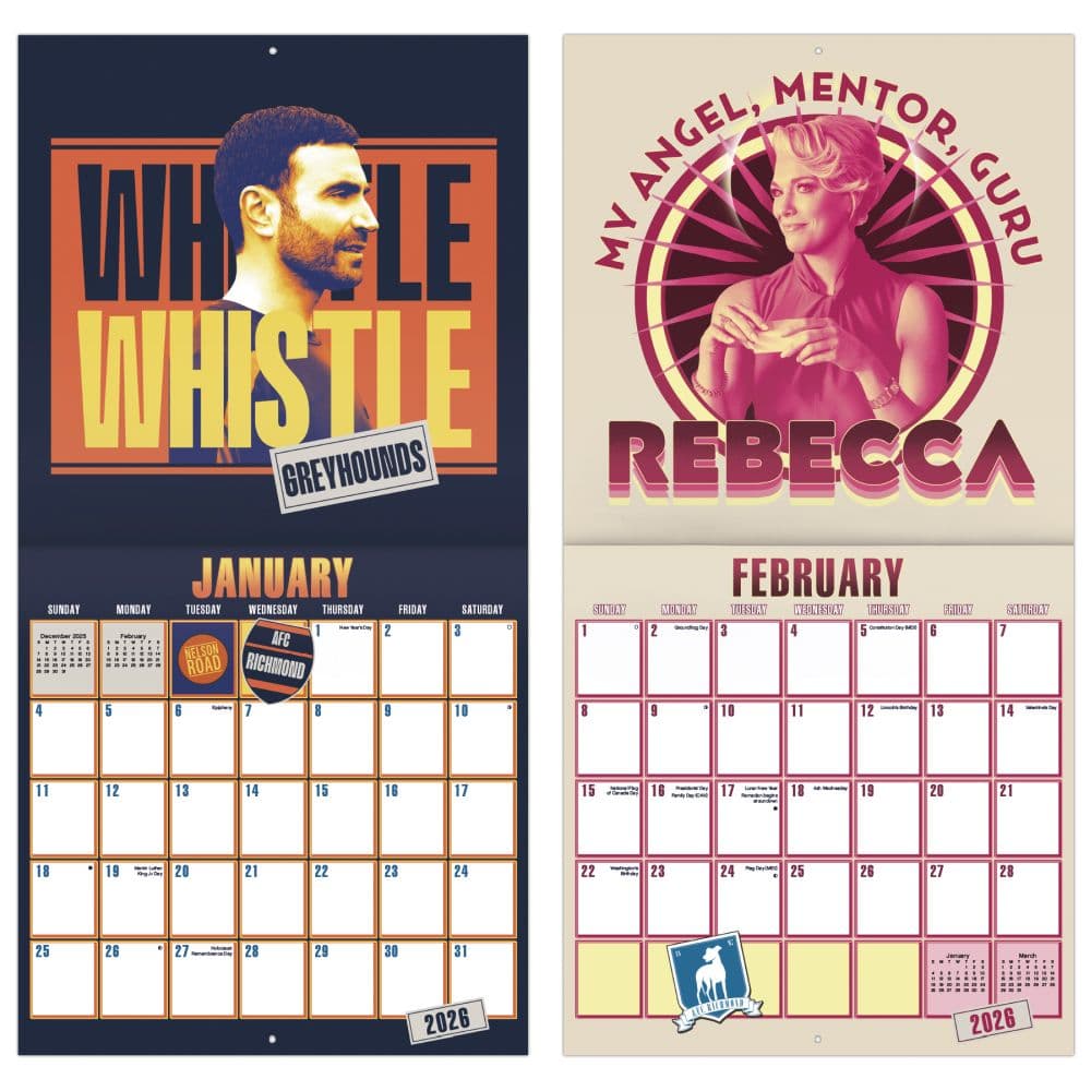 Ted Lasso 2026 Wall Calendar Fifth Alternate Image