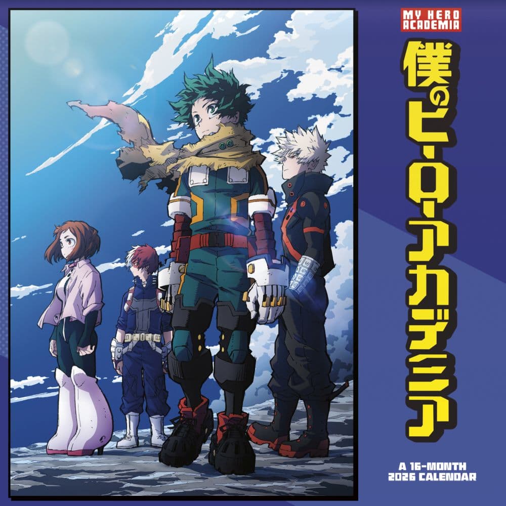 My Hero Academia 2026 Wall Calendar Main Product Image