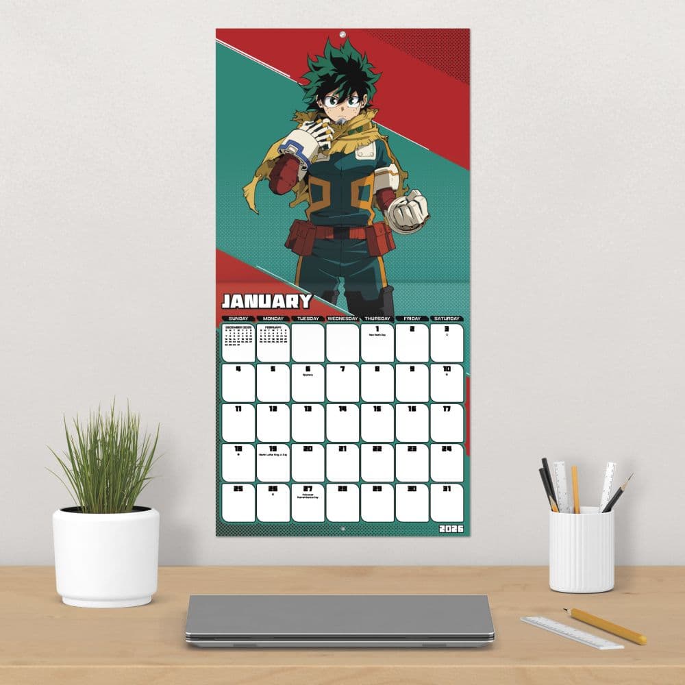 My Hero Academia 2026 Wall Calendar Fourth Alternate Image