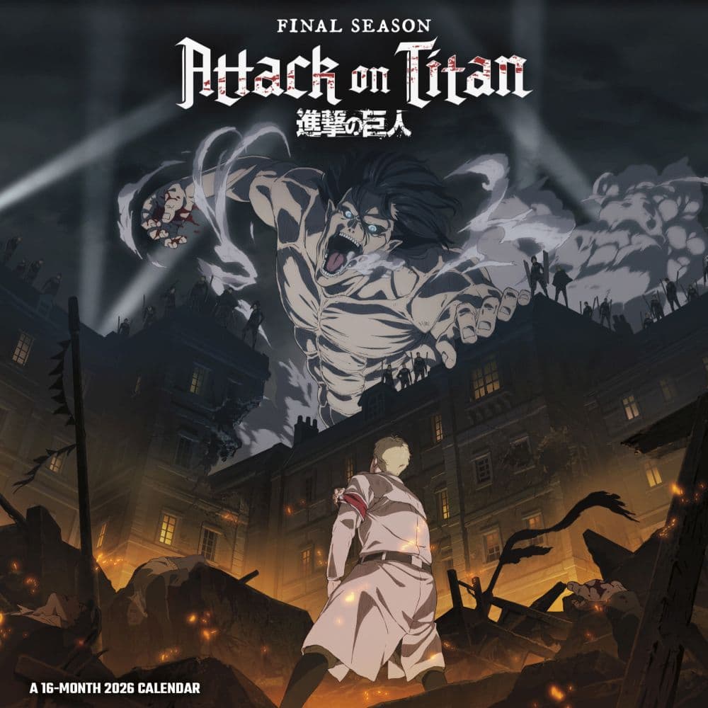 Attack on Titan 2026 Wall Calendar Main Product Image