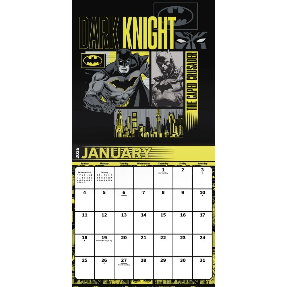 Justice League Classic 2026 Wall Calendar Second Alternate Image