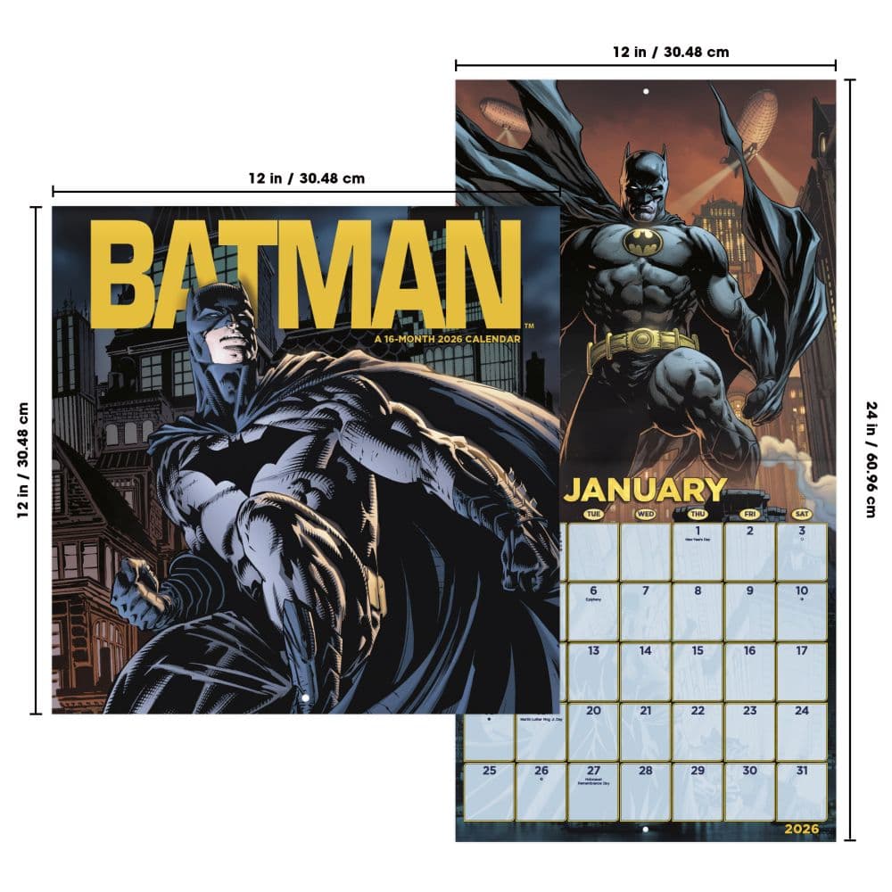 Batman 2026 Wall Calendar Sixth Alternate Image