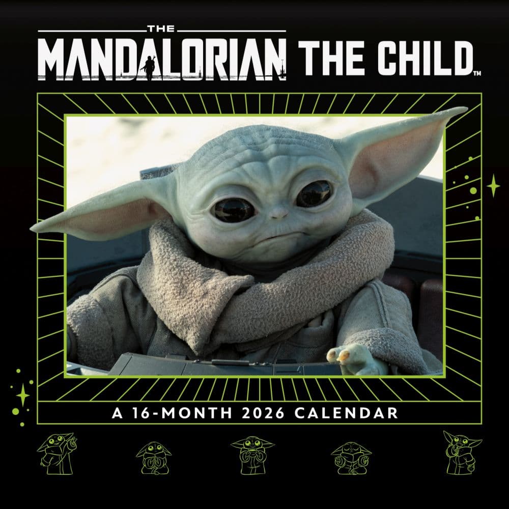 Mandalorian Star Wars 2026 Wall Calendar Main Product Image