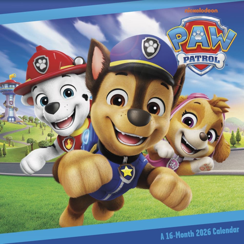 Paw Patrol 2026 Wall Calendar Main Product Image
