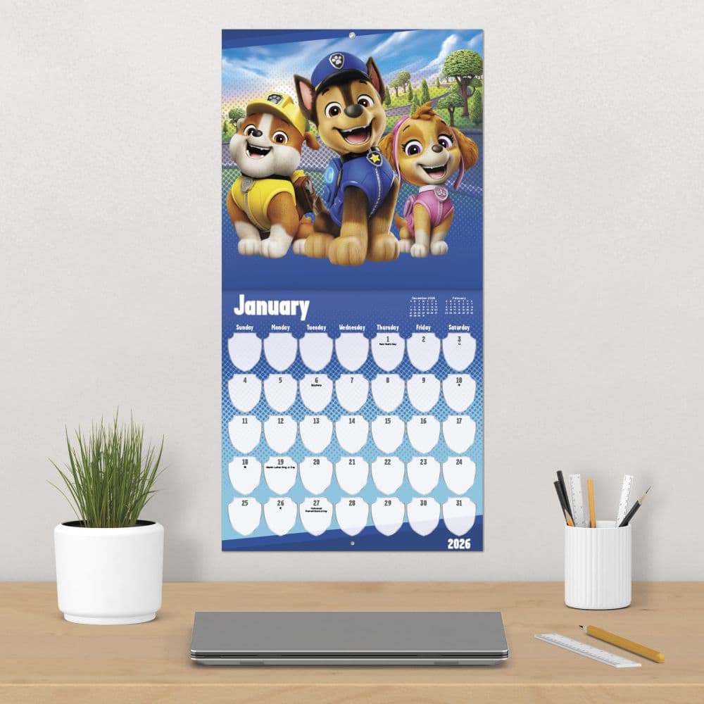Paw Patrol 2026 Wall Calendar Fourth Alternate Image