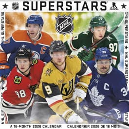 NHL Superstars 2026 Wall Calendar