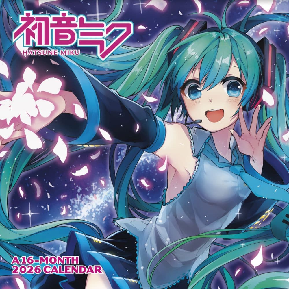 Hatsune Miku 2026 Wall Calendar Main Product Image