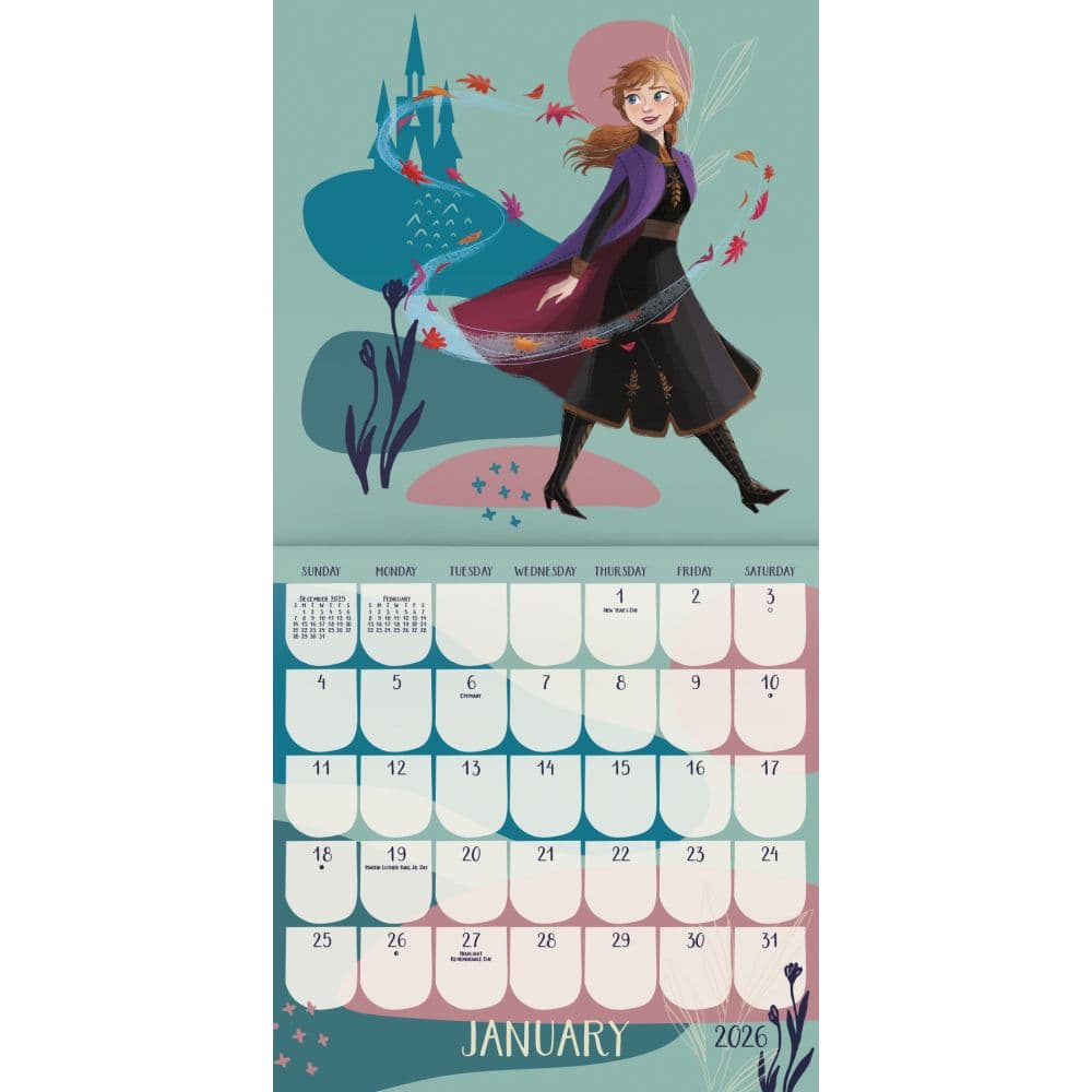 Disney Frozen 2026 Wall Calendar Second Alternate Image