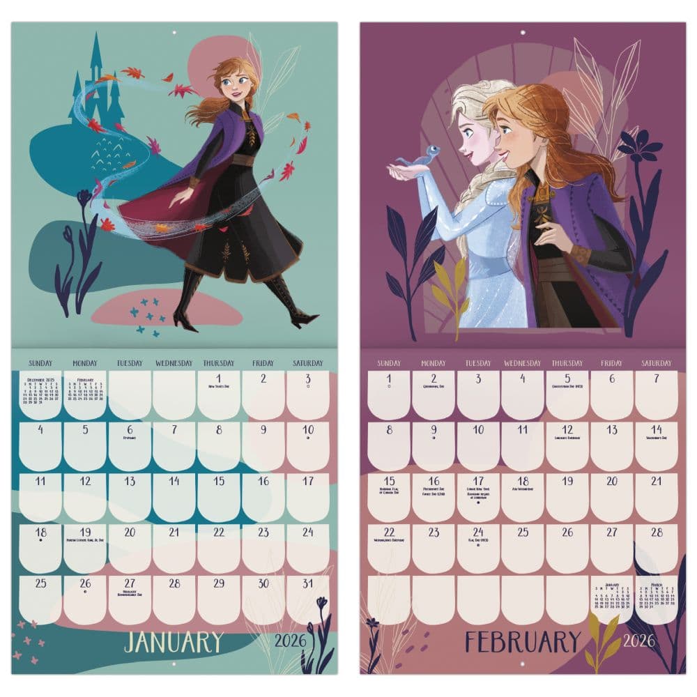 Disney Frozen 2026 Wall Calendar Fifth Alternate Image