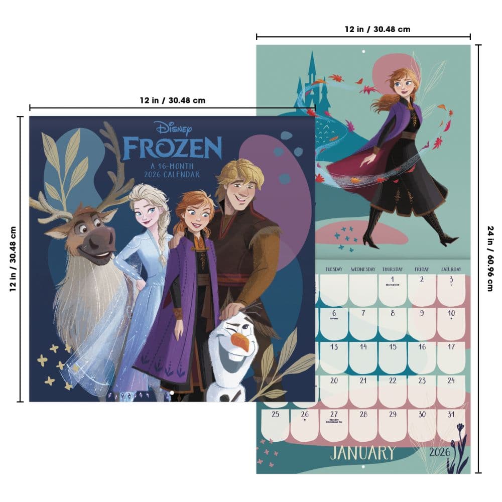 Disney Frozen 2026 Wall Calendar Sixth Alternate Image