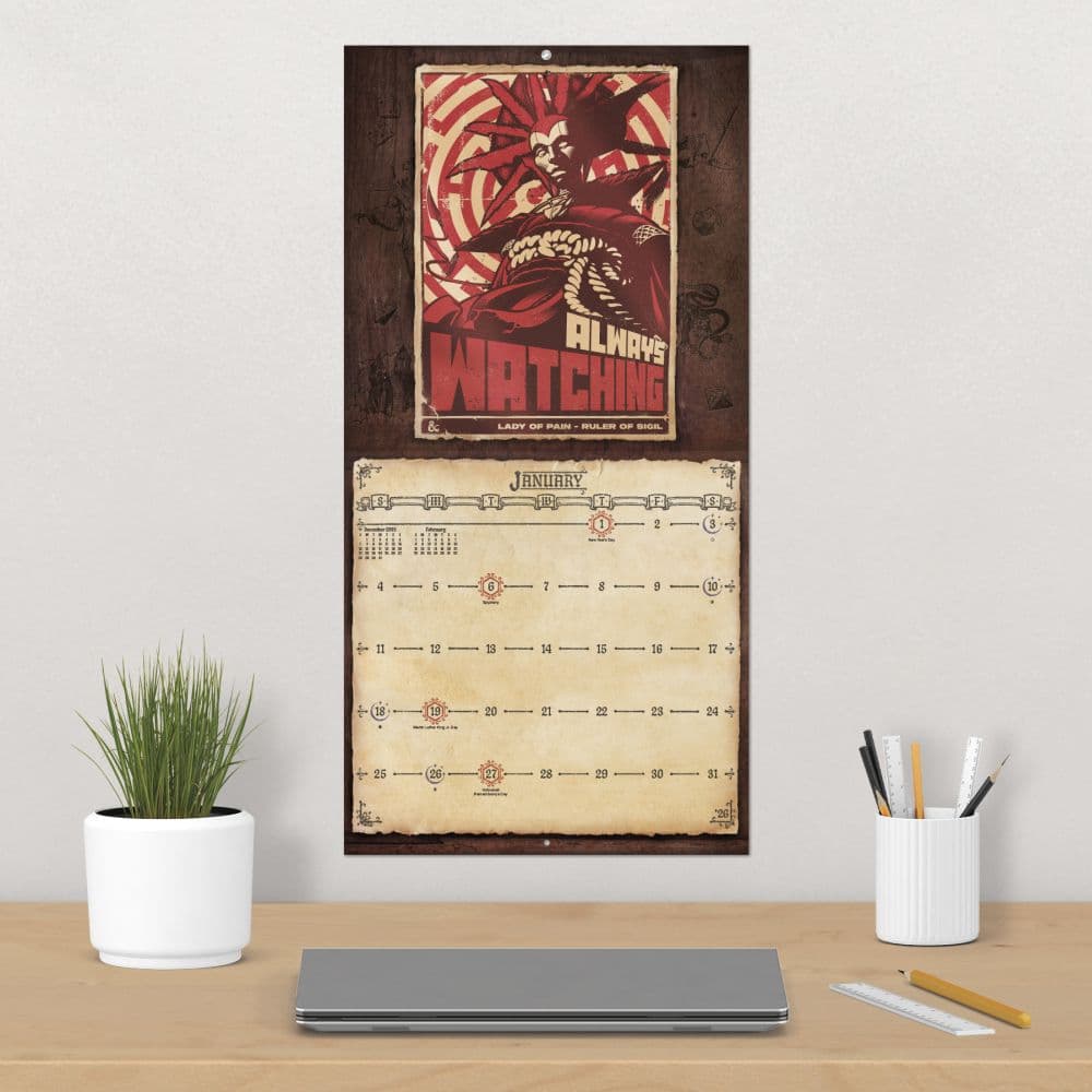 Dungeons and Dragons Classic 2026 Wall Calendar Fourth Alternate Image