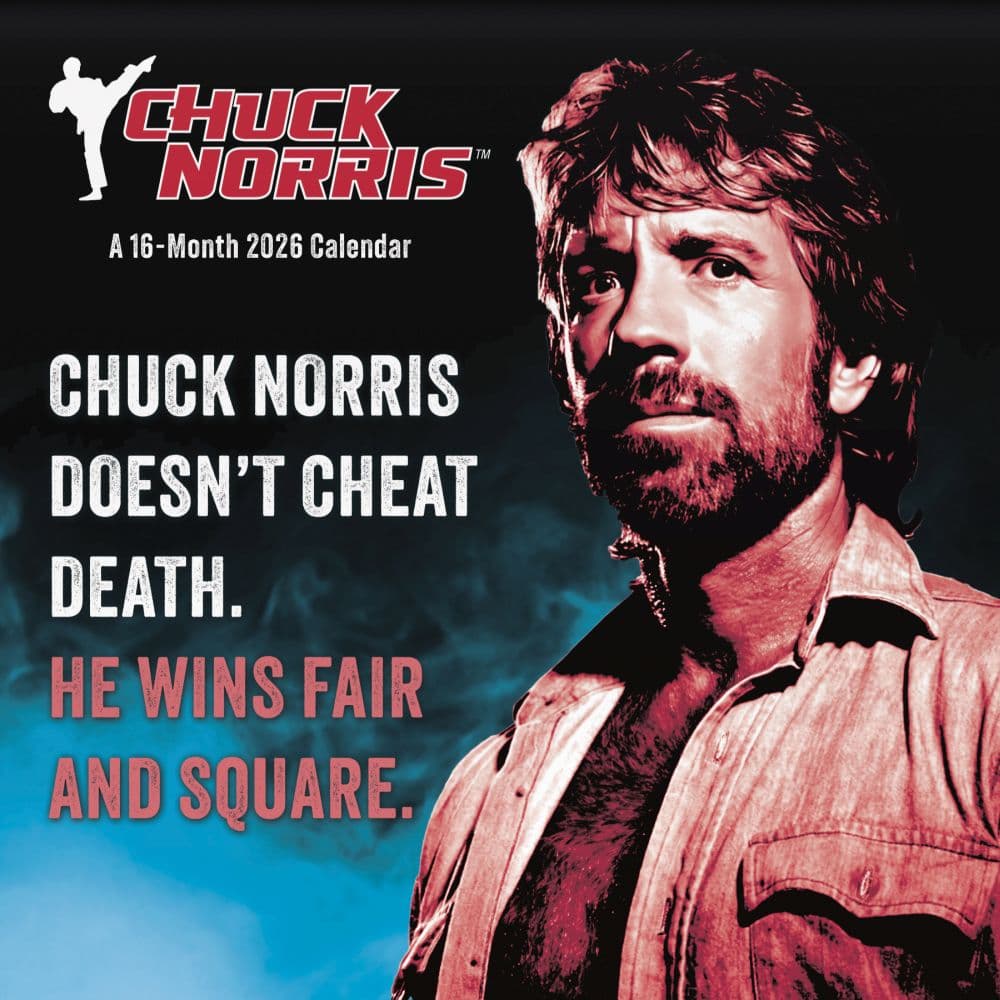 Chuck Norris 2026 Wall Calendar Main Product Image