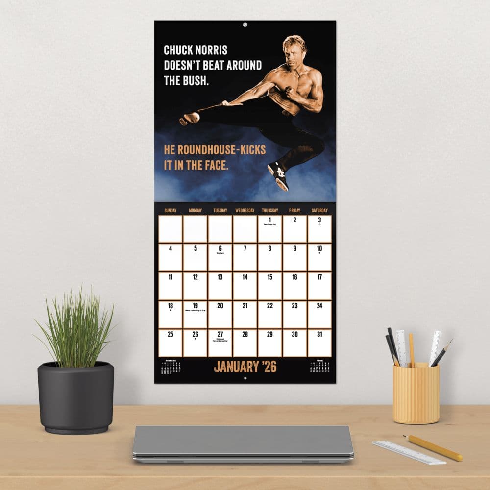 Chuck Norris 2026 Wall Calendar Fourth Alternate Image