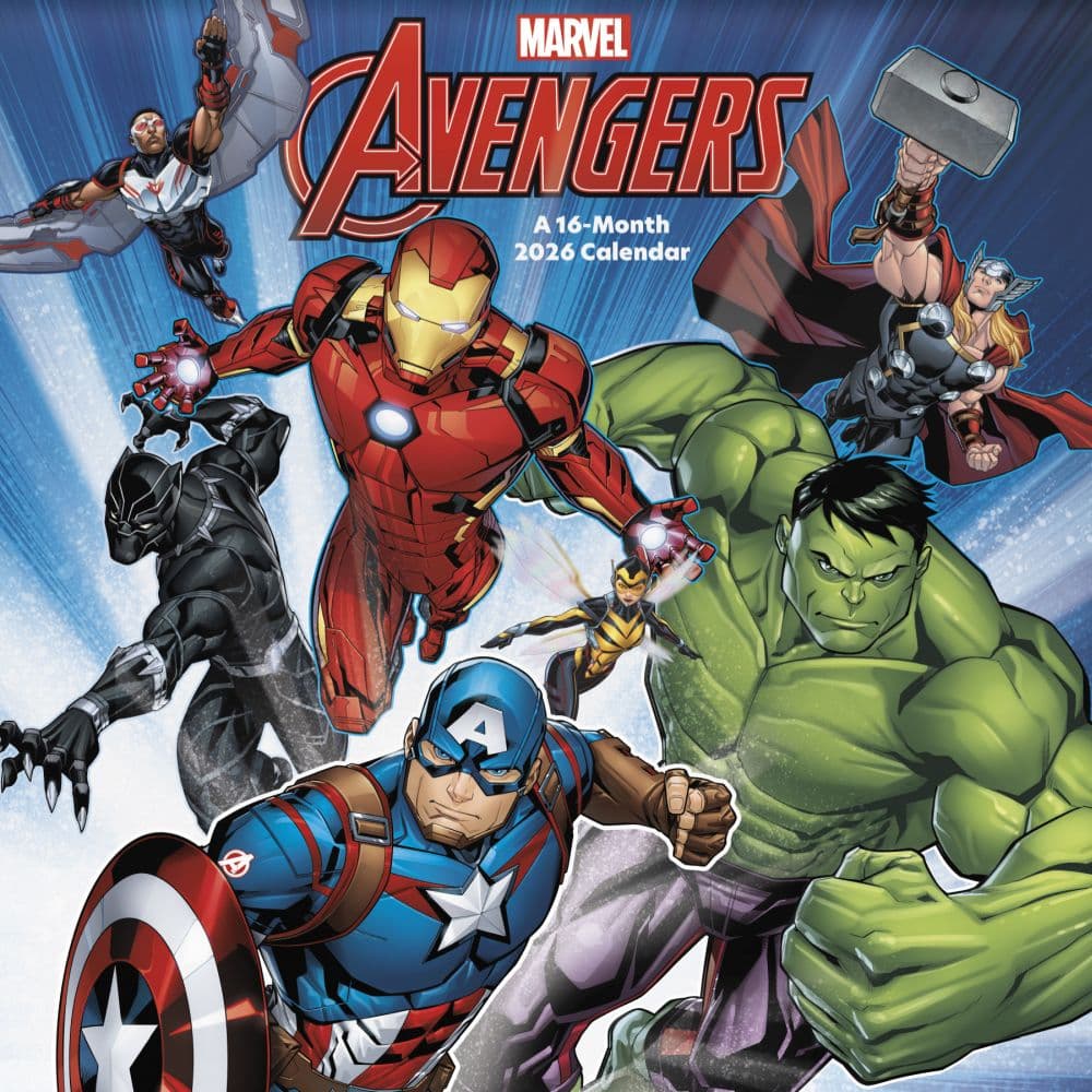 Marvel Avengers 2026 Wall Calendar Marvel Avengers 2026 Wall Calendar