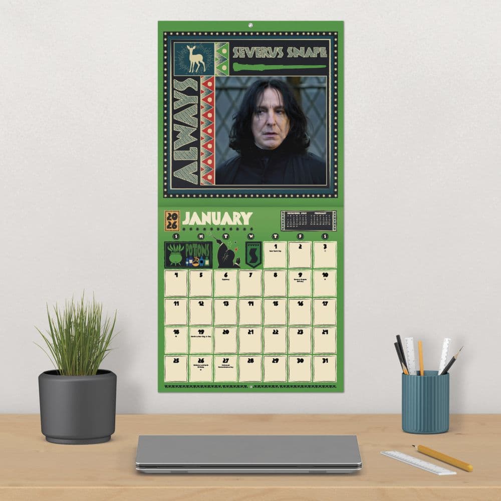 Harry Potter Exclusive with Decal 2026 Wall Calendar Fourth Alternate Image