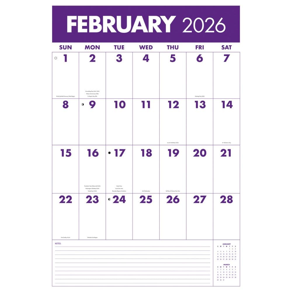 Monster Grid 2026 Wall Calendar Second Alternate Image