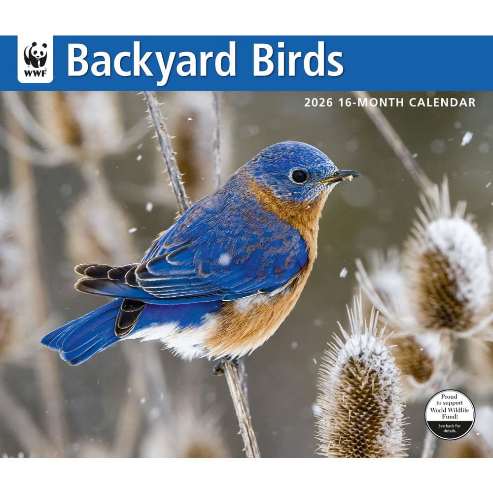 Birds Backyard WWF 2026 Wall Calendar Main Product Image