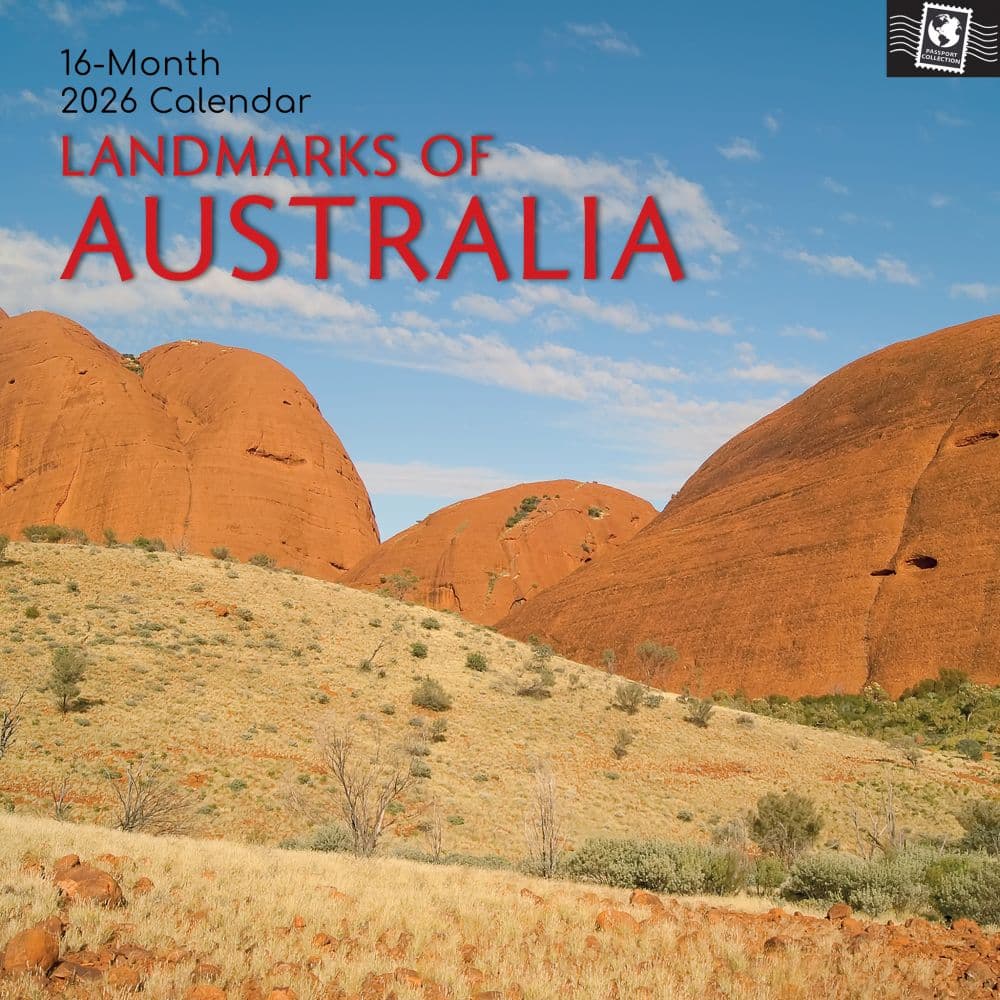 Landmarks of Australia 2026 Wall Calendar Main Product Image