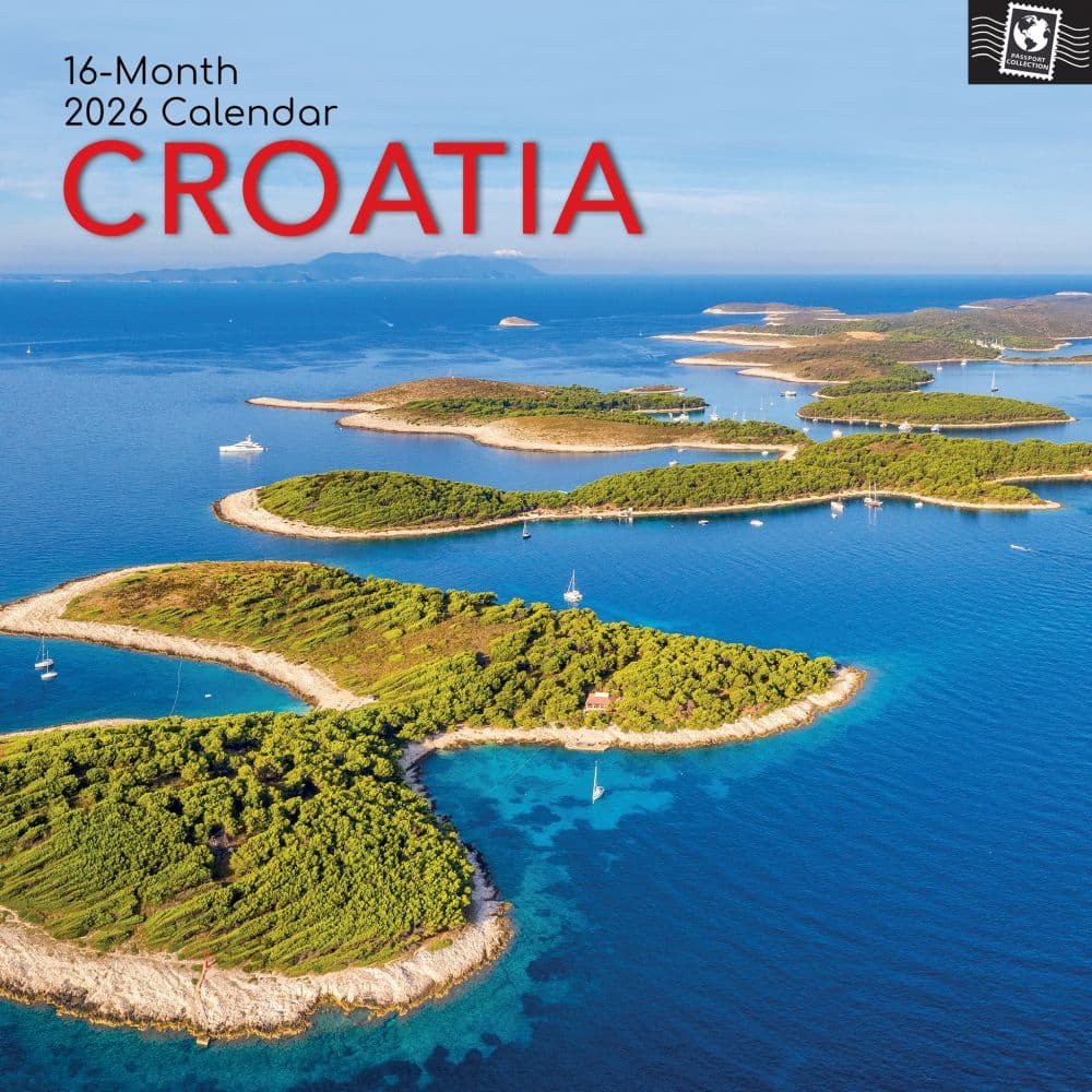 Croatia 2026 Wall Calendar Main Product Image