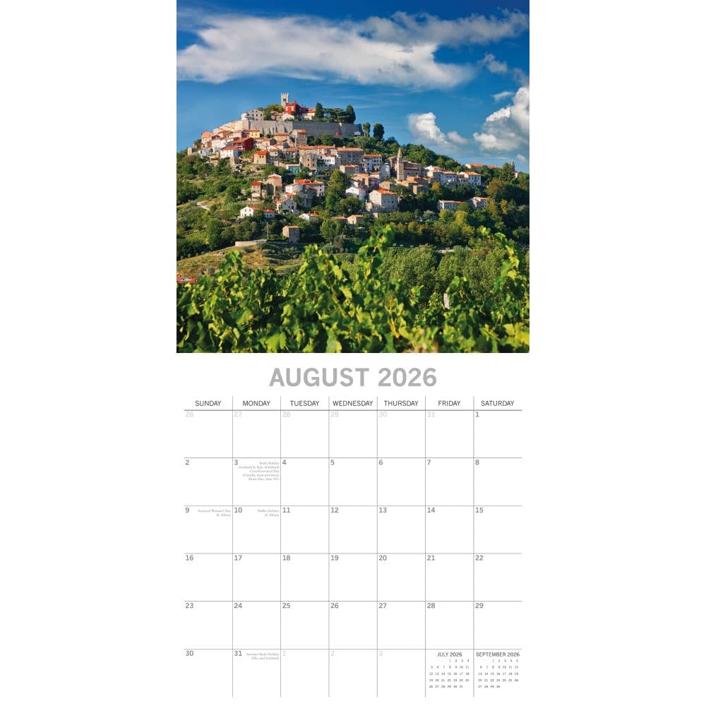 Croatia 2026 Wall Calendar Third Alternate Image
