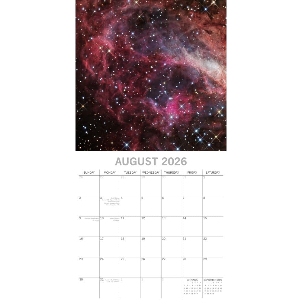 Space 2026 Wall Calendar Third Alternate Image