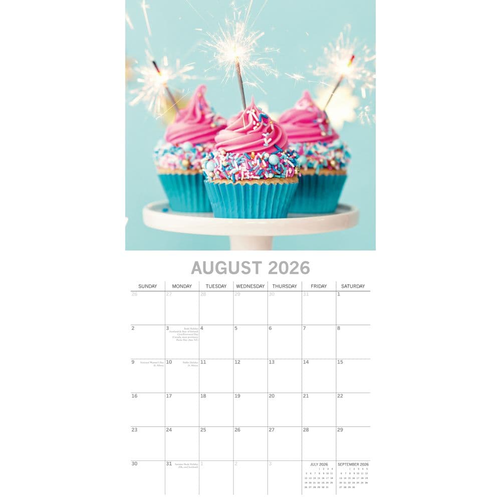 Cupcakes 2026 Wall Calendar Third Alternate Image