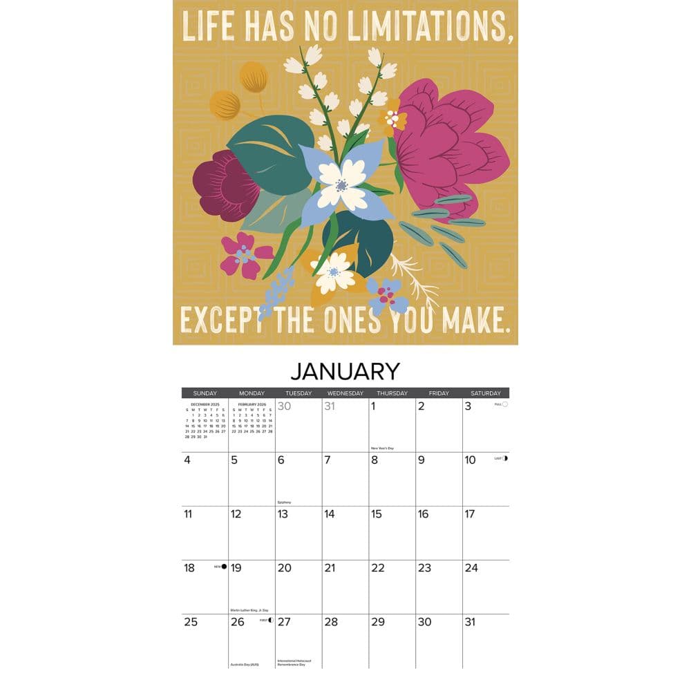 Live Laugh Love 2026 Wall Calendar Second Alternate Image